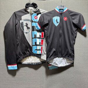 Castelli Cycling Jersey AND Jacket Full Zip Size Small Cycle Bike
